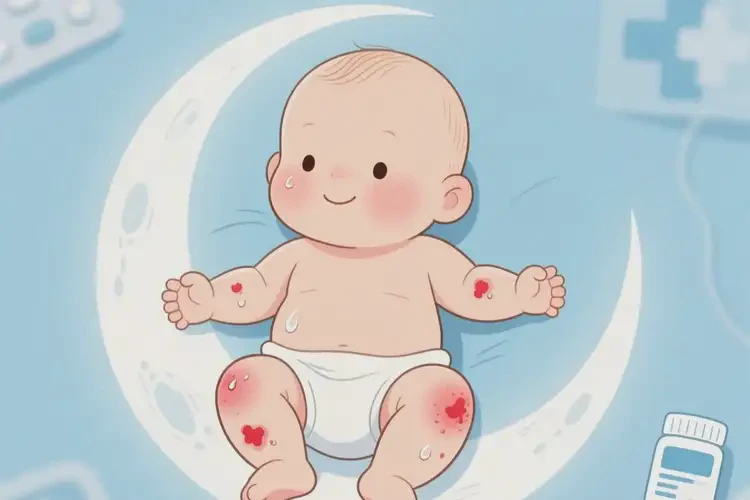 嬰幼兒四肢出現(xiàn)濕疹能靠自己自愈嗎(圖2)