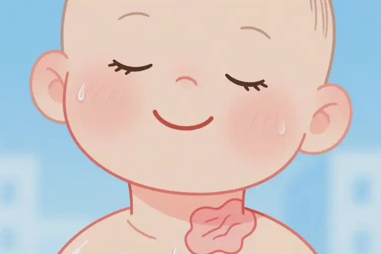 孩子脖子起湿疹不管它会自己好吗(图2)