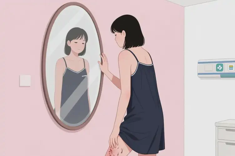 青年人大腿上經(jīng)常長濕疹能夠徹底治愈嗎(圖1)