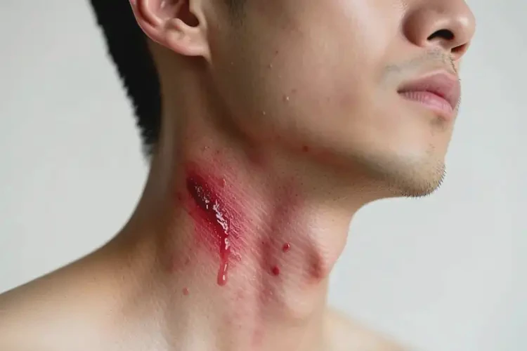 男人脖子出湿疹不管它会自己好吗(图4)