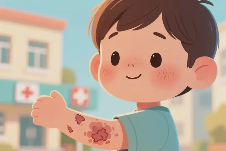 小兒手臂上經(jīng)常長(zhǎng)濕疹不管它會(huì)自己自愈嗎(圖1)