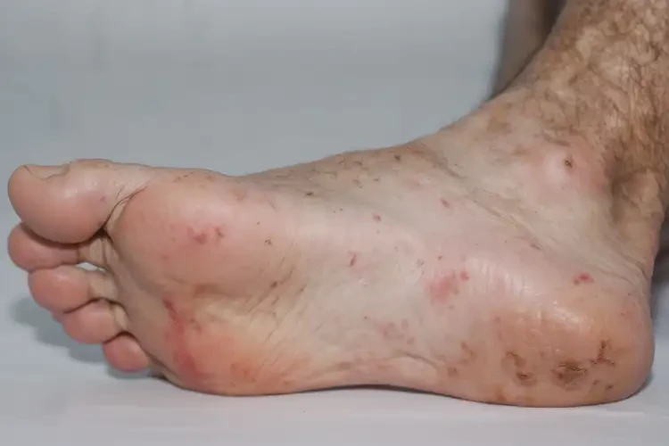 男性腳上偶爾長(zhǎng)濕疹不管它會(huì)自己痊愈嗎(圖4)