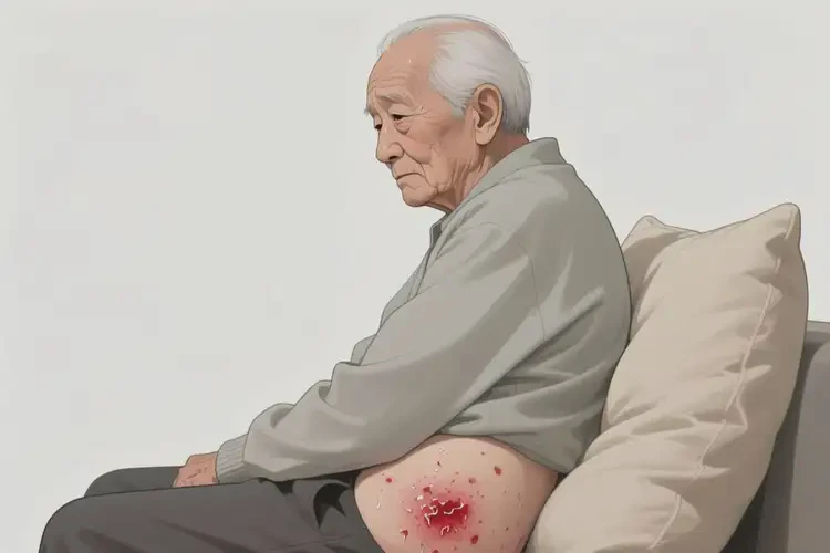 高齡老人屁股有濕疹不管它會(huì)自己好嗎(圖1)