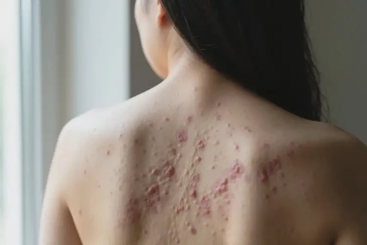 女人身上出現(xiàn)濕疹可不可以徹底自愈(圖1)