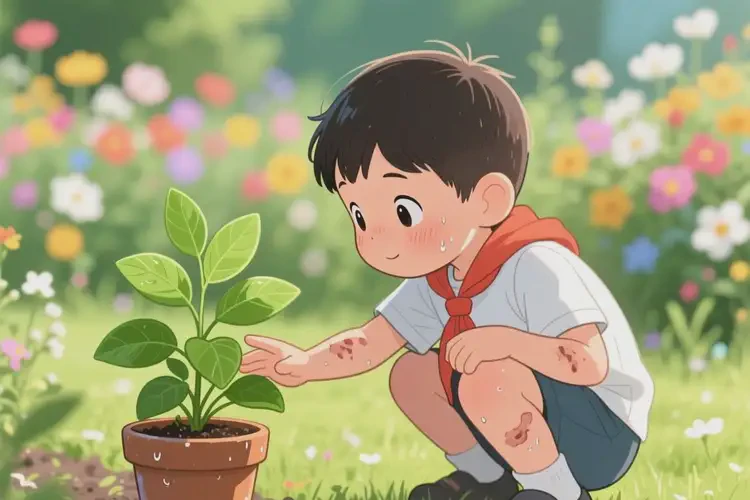 小學(xué)生全身長濕疹能徹底自愈嗎(圖1)