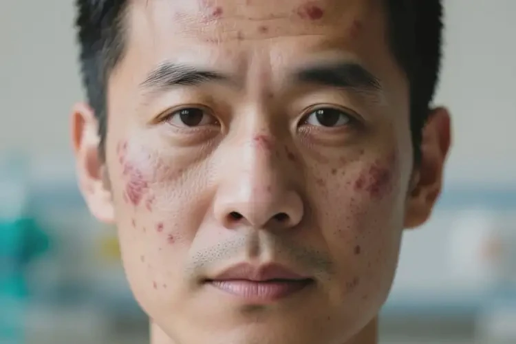 男人臉上出現(xiàn)濕疹可不可以徹底自愈(圖1)