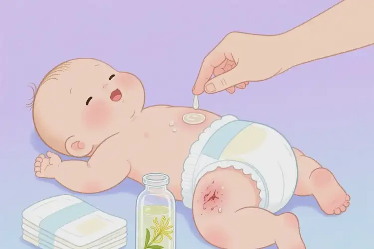 新生儿屁股偶尔长湿疹可以彻底自愈吗(图1)