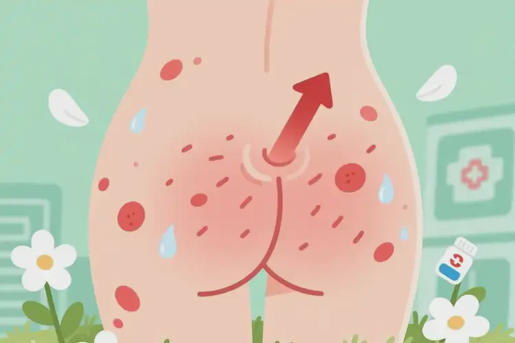 女人屁股上出濕疹不管它會自己自愈嗎(圖1)