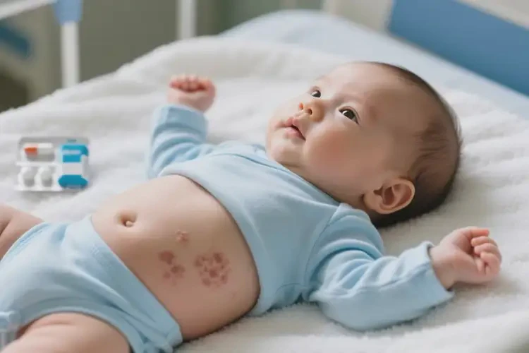 寶寶肚子上長(zhǎng)濕疹不管它會(huì)自己好嗎(圖3)