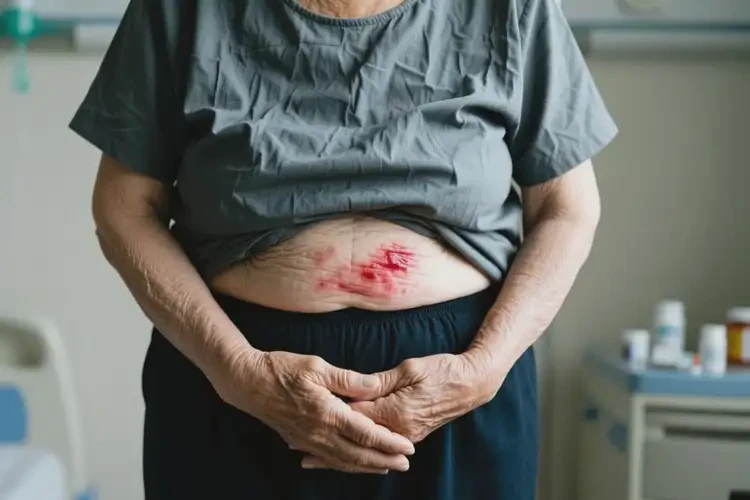 老年人肚子上容易長濕疹能靠自己自愈嗎(圖1)