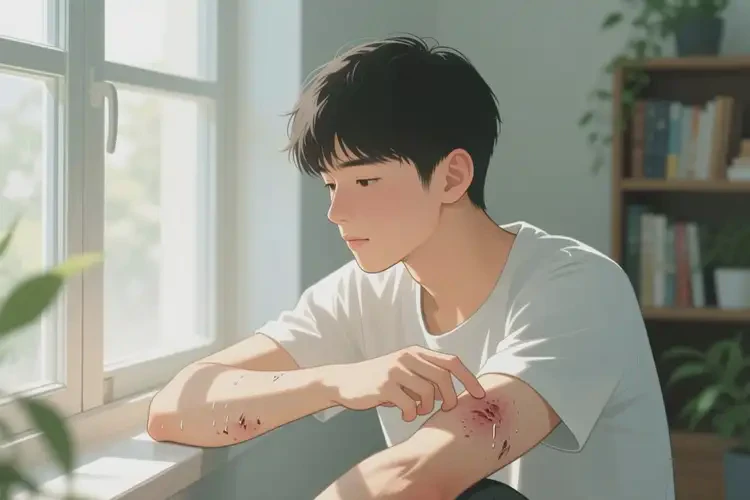 青年人身上出濕疹不管它會(huì)自己痊愈嗎(圖2)