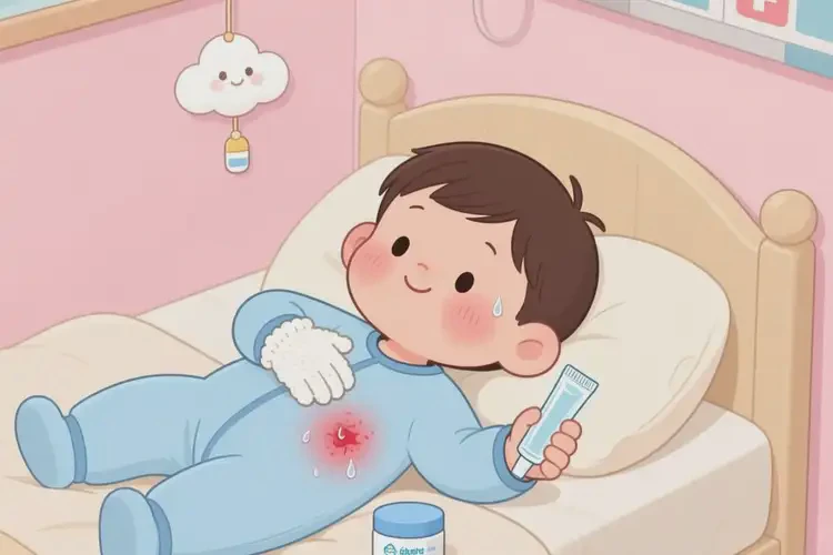 孩子肚子上容易起濕疹不管它會自己好嗎(圖4)