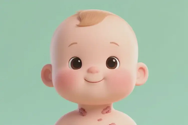 嬰幼兒脖子上起濕疹不管它會(huì)自己好嗎(圖1)