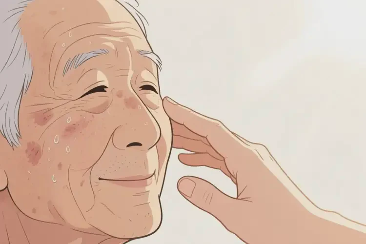 老年人面部容易起濕疹可以徹底自愈嗎(圖3)