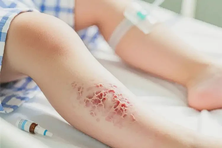 兒童小腿上容易長濕疹不管它會自己自愈嗎(圖4)