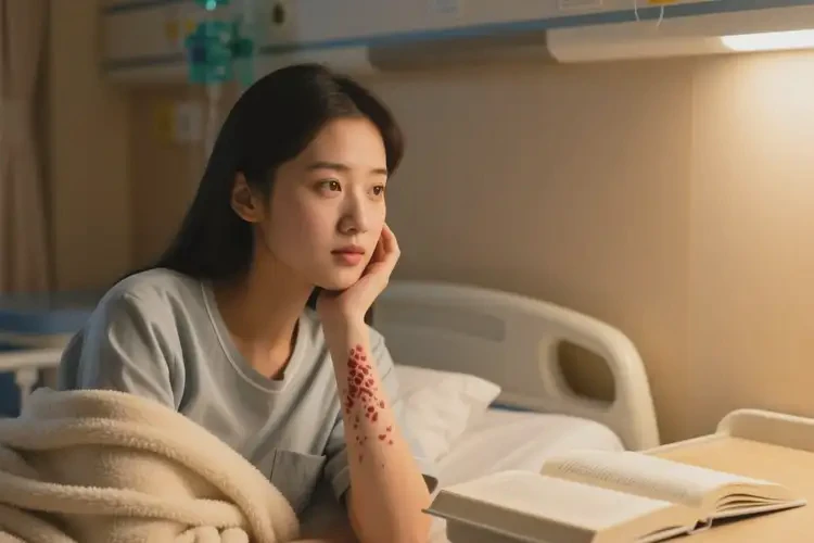 青年人面部出濕疹不管它會自己好嗎(圖1)