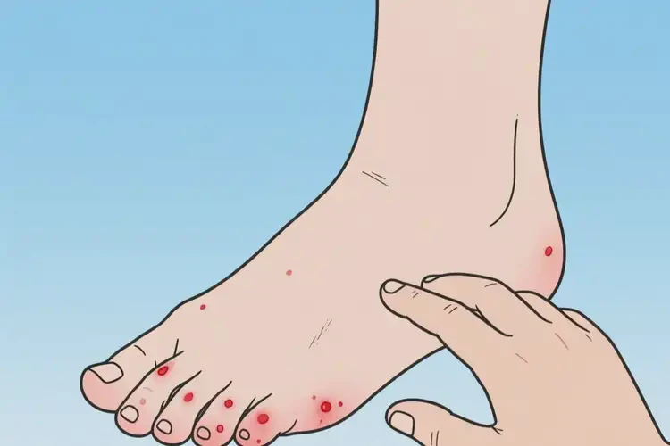 女生脚上长湿疹不管它会自己自愈吗(图3)