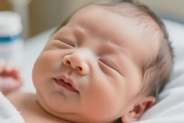 新生兒面部有濕疹不管它會自己自愈嗎(圖1)