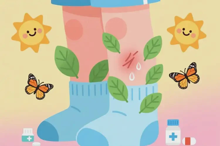 少兒小腿出現(xiàn)濕疹不管它會自己自愈嗎(圖2)