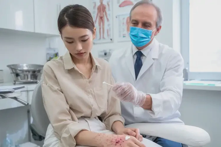 女生脖子上起湿疹能够彻底治愈吗(图3)