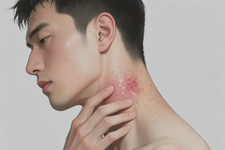男性脖子上經(jīng)常長濕疹不管它會自己好嗎(圖3)