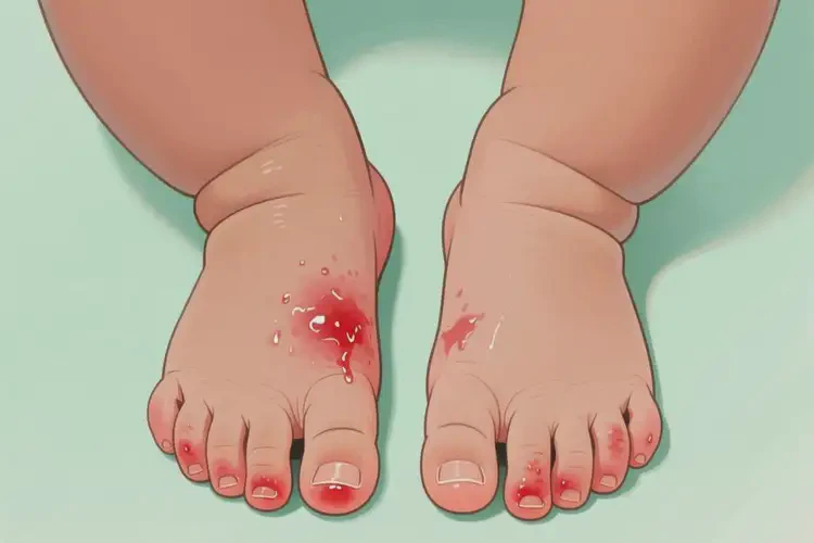 嬰兒四肢長濕疹不管它會自己好嗎(圖1)