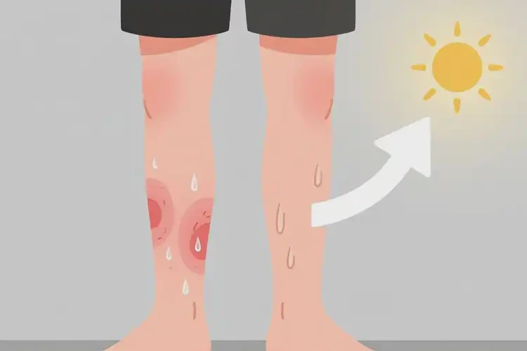 青年人小腿上出濕疹能徹底自愈嗎(圖1)