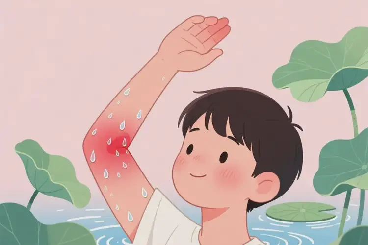 青少年手臂出濕疹不管它會(huì)自己痊愈嗎(圖1)