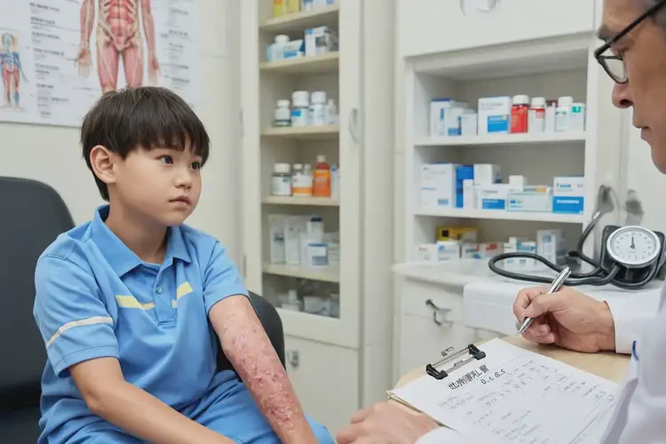 小学生手臂偶尔长湿疹能不能彻底自愈(图1)