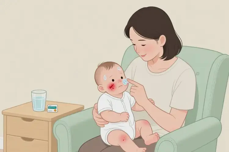 幼兒面部偶爾長(zhǎng)濕疹能徹底自愈嗎(圖2)