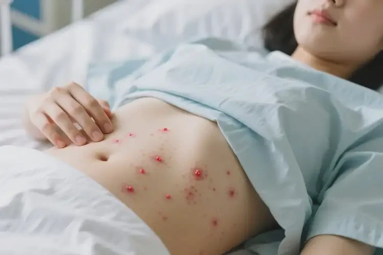 女生肚子上偶爾長濕疹不管它會自己好嗎(圖4)