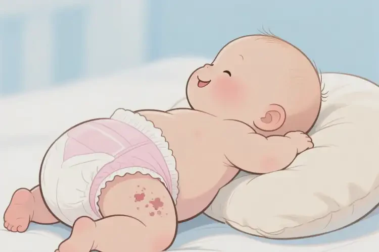 小兒屁股有濕疹能夠徹底治愈嗎(圖1)