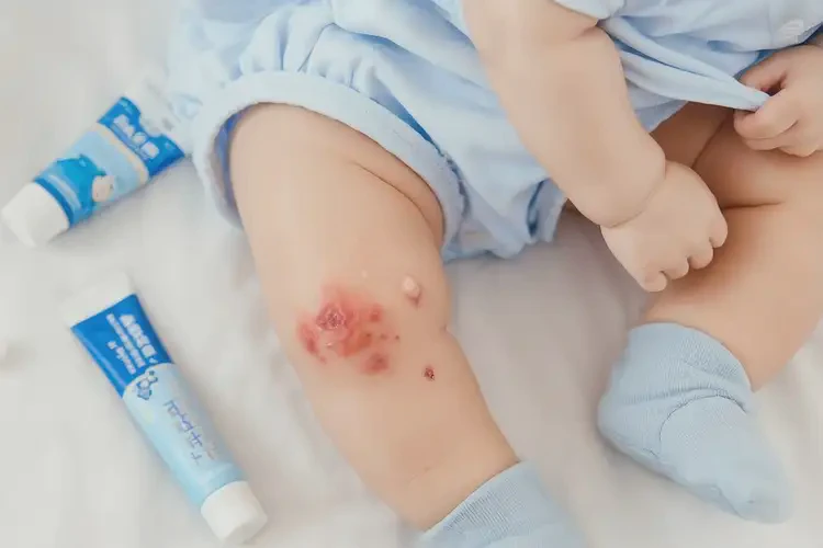 寶寶大腿上容易起濕疹不管它會(huì)自己痊愈嗎(圖3)