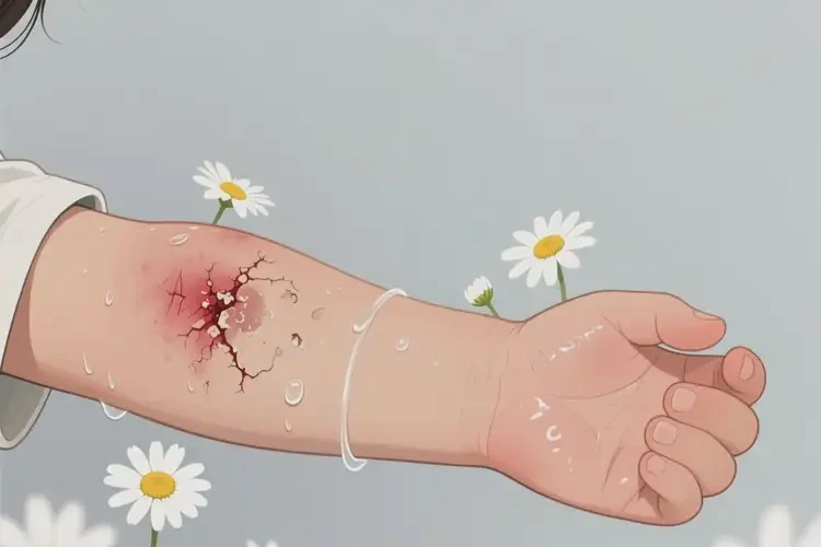 兒童手臂上有濕疹可不可以徹底自愈(圖1)