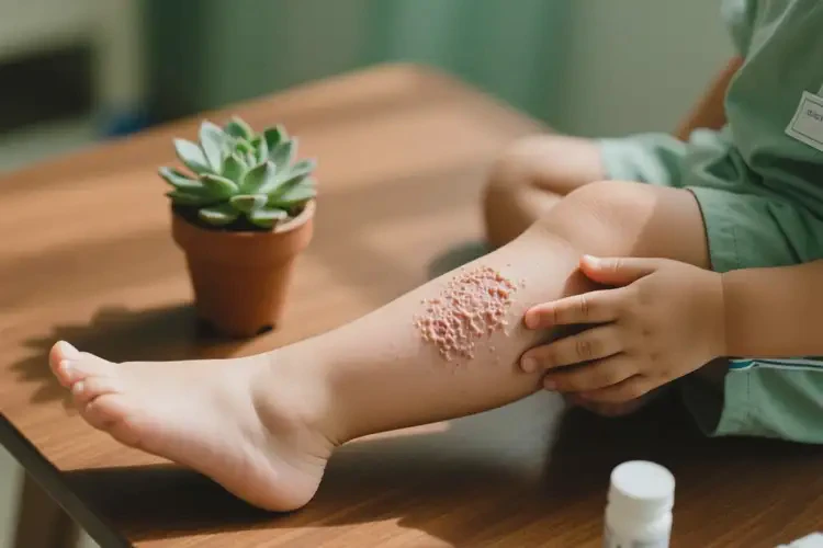 小孩小腿經(jīng)常長濕疹不管它會(huì)自己自愈嗎(圖2)