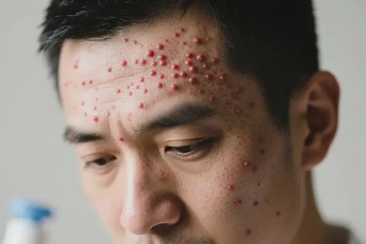 男性臉上容易起濕疹不管它會自己痊愈嗎(圖1)