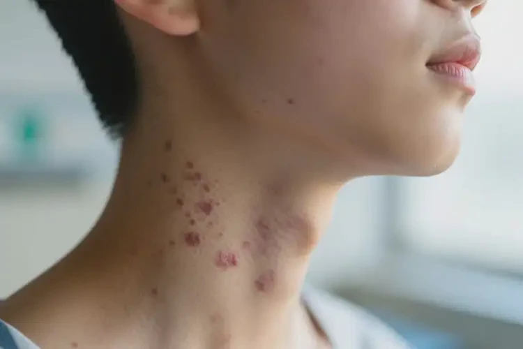 青少年脖子偶爾起濕疹不管它會(huì)自己好嗎(圖1)