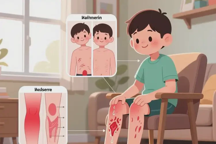 青少年大腿上有濕疹能夠徹底治愈嗎(圖1)