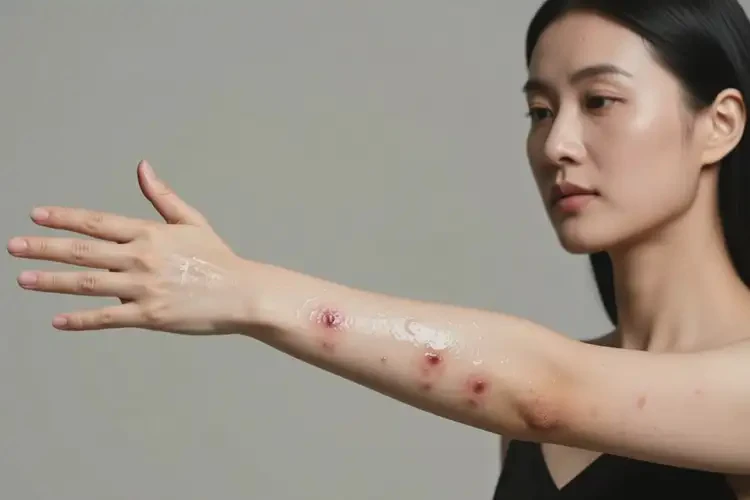 女性手臂上出湿疹能靠自己自愈吗(图2)