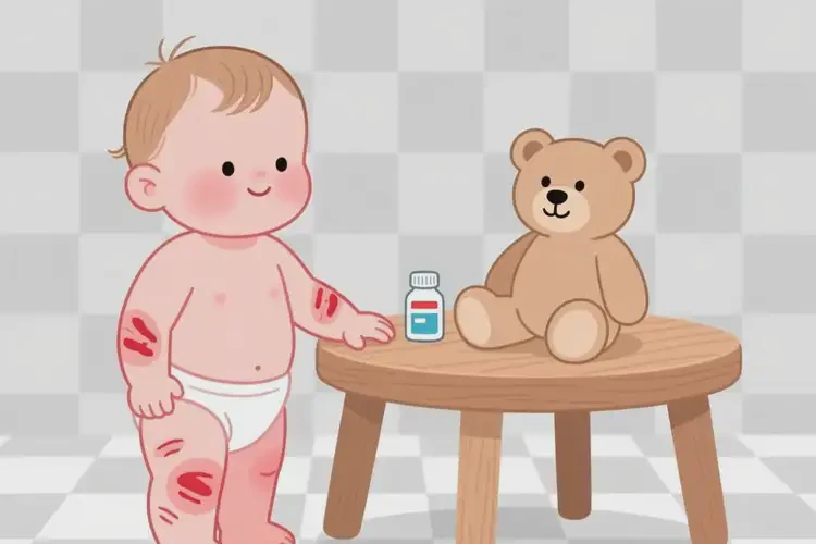 幼兒四肢容易起濕疹不管它會(huì)自己好嗎(圖1)