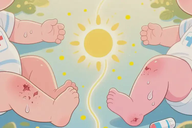 寶寶四肢容易起濕疹不管它會自己痊愈嗎(圖1)