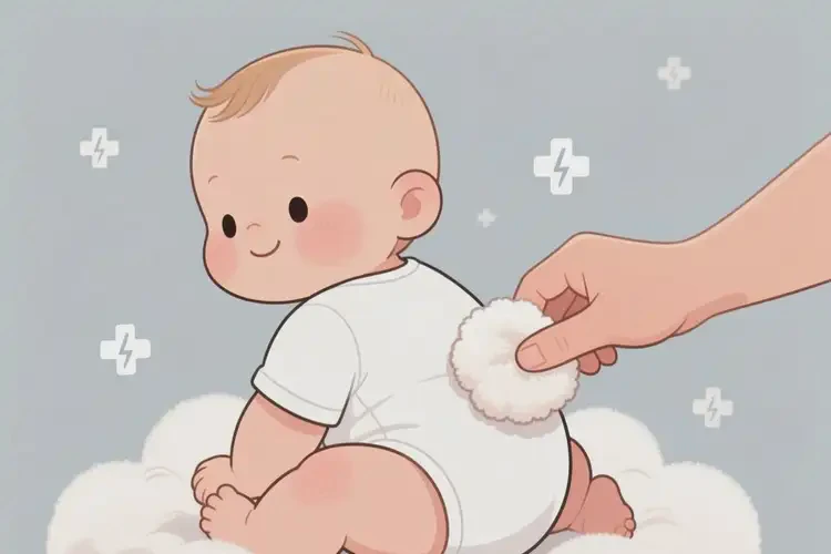 寶寶屁股容易起濕疹不管它會自己好嗎(圖2)