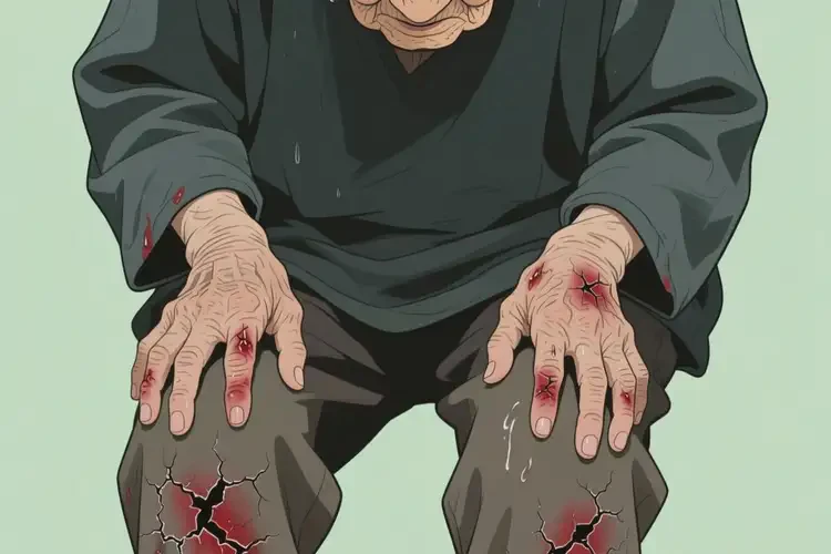 高齡老人四肢經(jīng)常長濕疹不管它會自己好嗎(圖1)