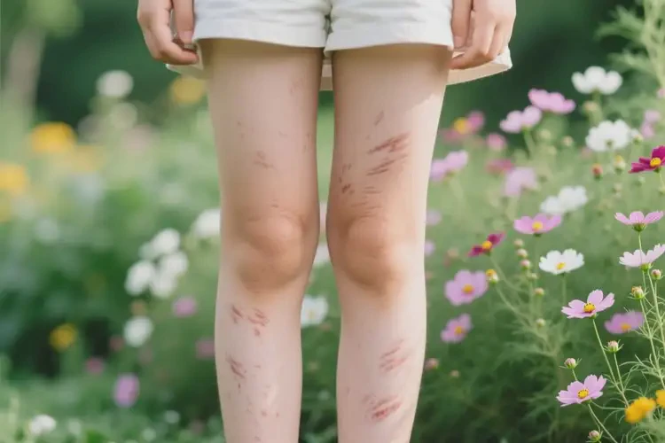 女生大腿上長(zhǎng)濕疹可以徹底自愈嗎(圖1)