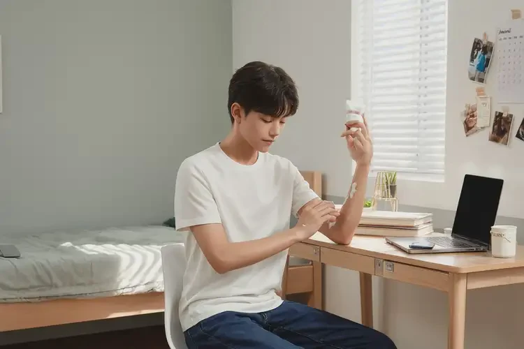 大學生手臂容易起濕疹能徹底自愈嗎(圖1)