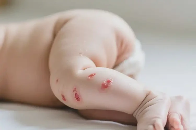 嬰兒大腿上有濕疹不管它會自己好嗎(圖4)