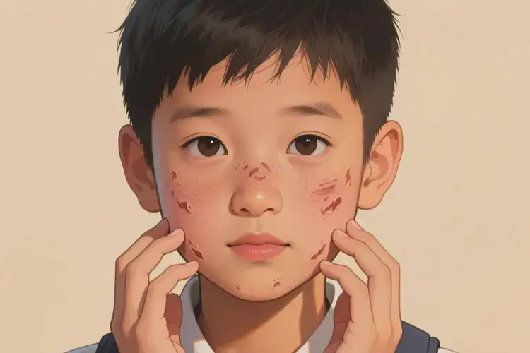 中學(xué)生面部長(zhǎng)濕疹不管它會(huì)自己自愈嗎(圖3)