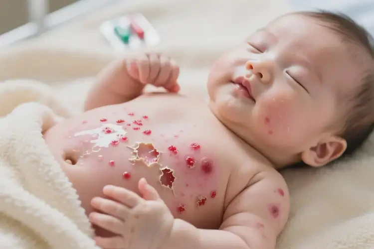 寶寶肚子起濕疹不管它會自己痊愈嗎(圖3)