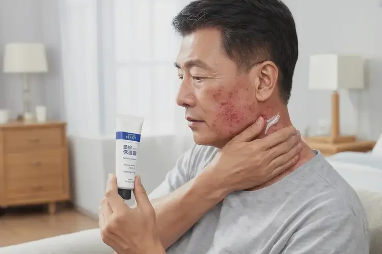 男性脖子上長濕疹不管它會自己自愈嗎(圖2)