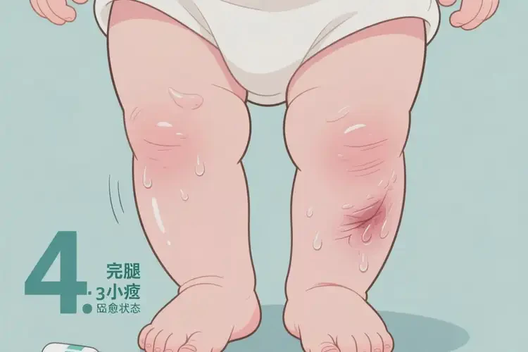 寶寶小腿上長濕疹可不可以徹底自愈(圖1)